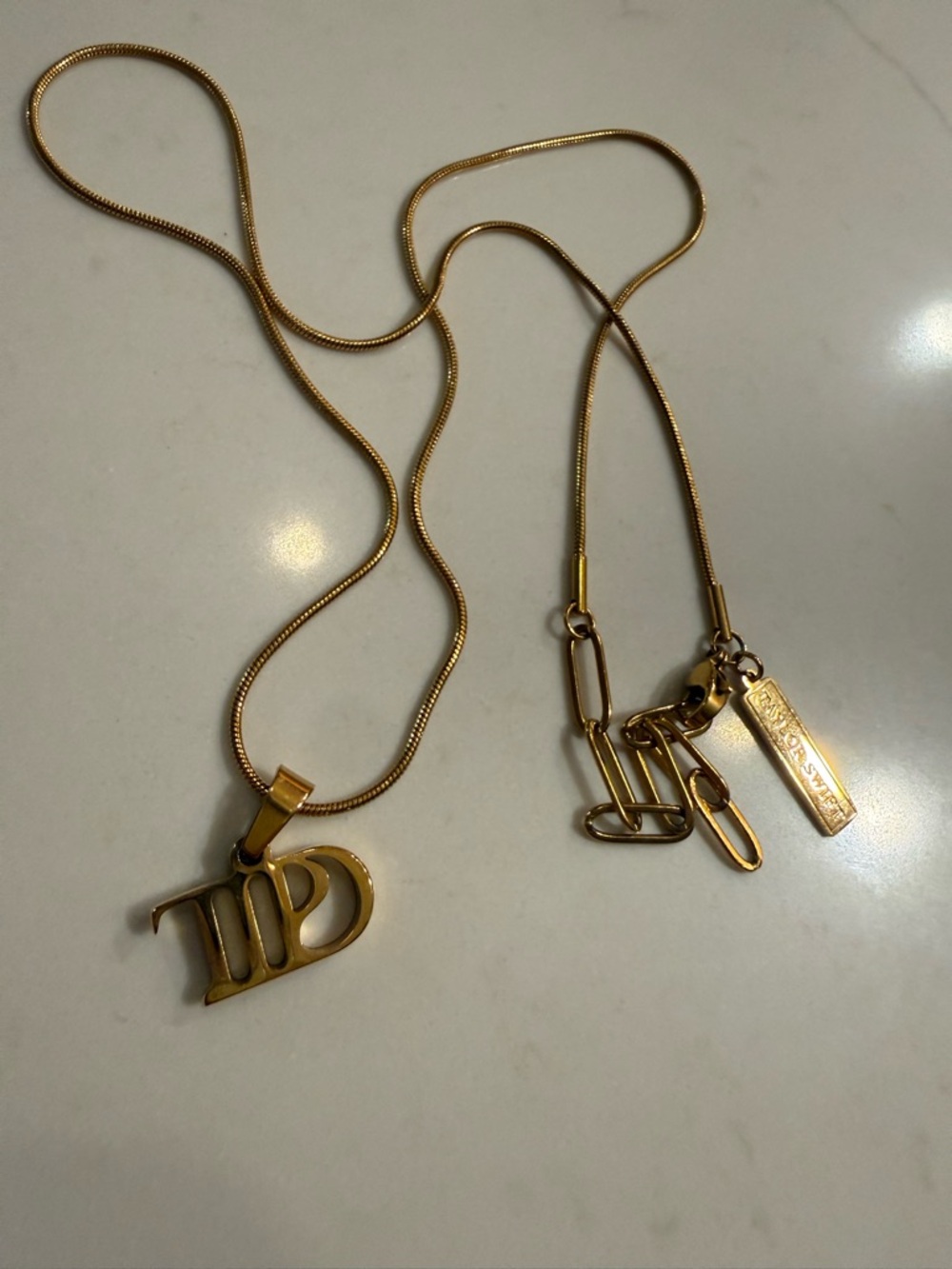 Taylor Swift Tortured Poets Department Necklace